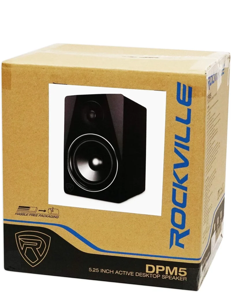 Rockville DPM5B 5.25" 2-Way 150W Black Active/Powered Studio Monitor Speaker
