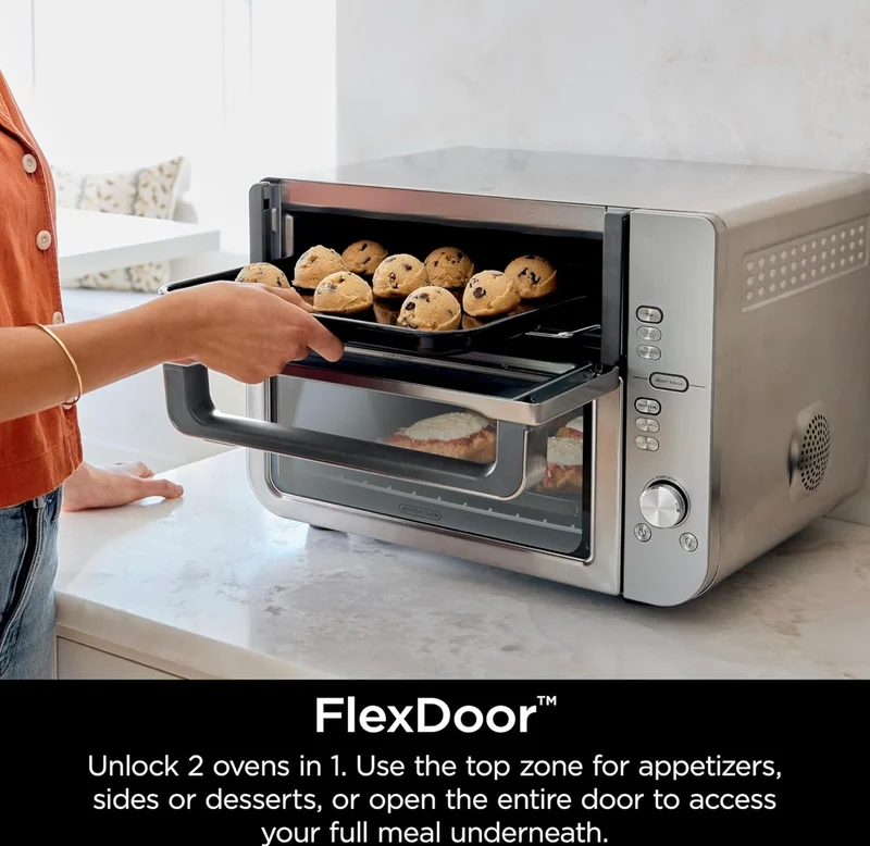 Ninja Air Fryer & Toaster Oven, Double Stack XL, Countertop Oven, 12-in-1 (Stainless Steel DCT601 )