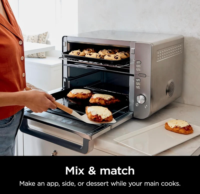 Ninja Air Fryer & Toaster Oven, Double Stack XL, Countertop Oven, 12-in-1 (Stainless Steel DCT601 )