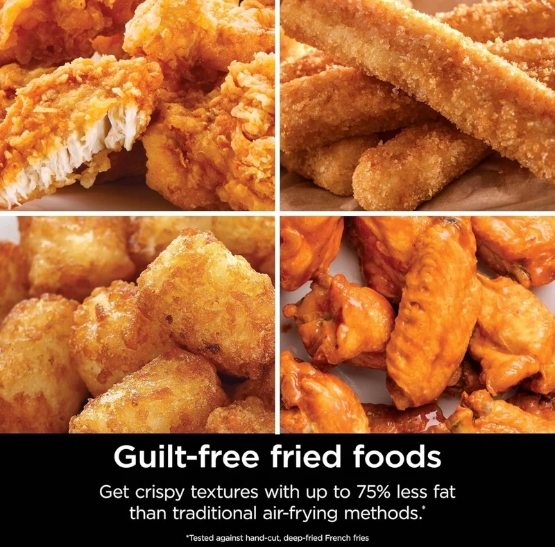 Ninja Air Fryer Pro XL 7-in-1, Max Crisp Tech, 450F for Hotter, Crispy Results, 6.5 QT Capacity - Grey, AF182AMZ