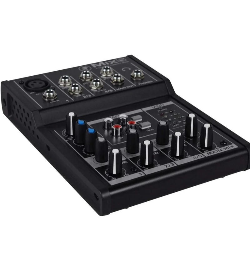 Bundle: (2) Rockville BPA8 8" 300W Speakers w/Bluetooth+ (1) Mackie Mix5 Mixer+ (2) RCXMB20B 20' XLR-TRS Cables REAN