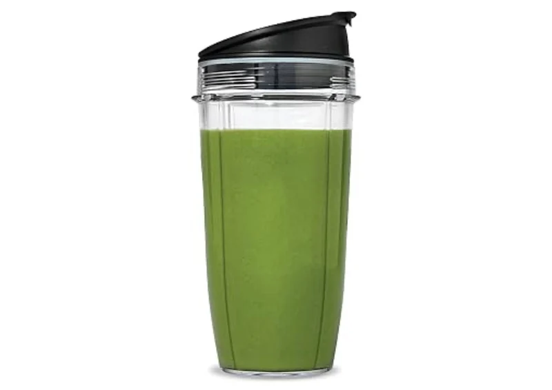 Nutri Ninja 24-Ounce BPA-Free Tritan Cup with Spout Lid, 2-Pack, XSK2424, Compatible with: BL45x/BL48x/BL49x/BL64x/BL68x/BN4xx/BN75x/BN8xx/BR6xx/ SS1xx/SS15x/SS3xx/SS4xx/CB1xx/CB3xx/CB4xx/TB3xx/TB4xx