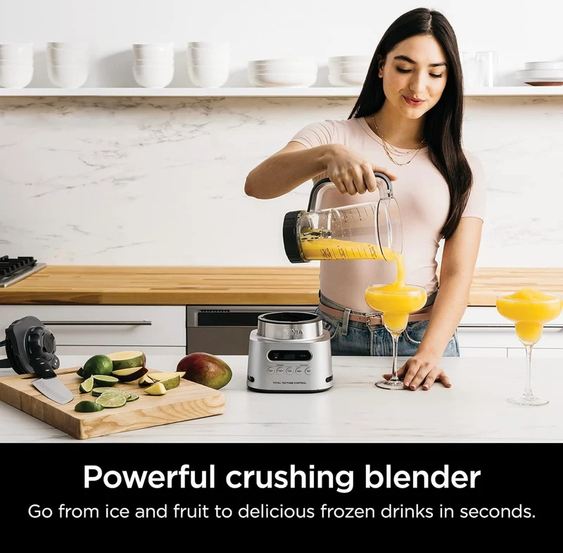 Ninja TWISTi Blender DUO, High-Speed 1600 WP Smoothie Maker & Nutrient Extractor* 5 Functions Smoothie-34-oz. Pitcher & (2) To-Go Cups - Gray