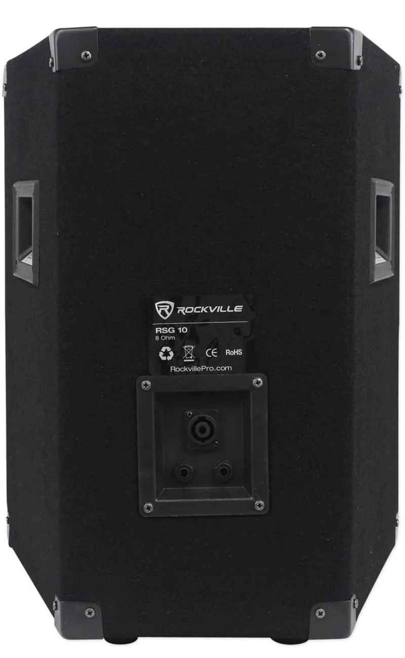Rockville (2) RSG10 10 400 Watt 2Way 8-Ohm Passive DJ PA Speake BUNDLE