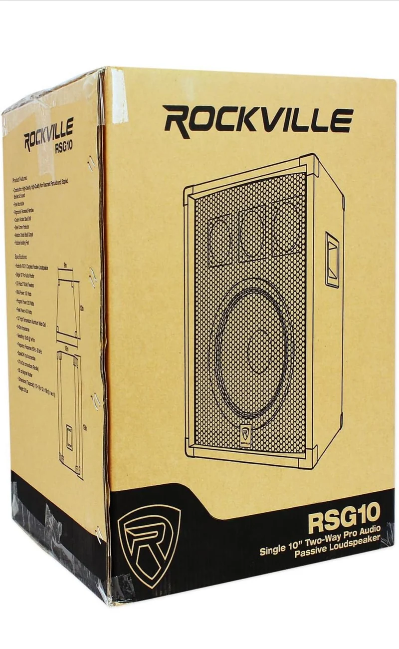 Rockville (2) RSG10 10 400 Watt 2Way 8-Ohm Passive DJ PA Speake BUNDLE