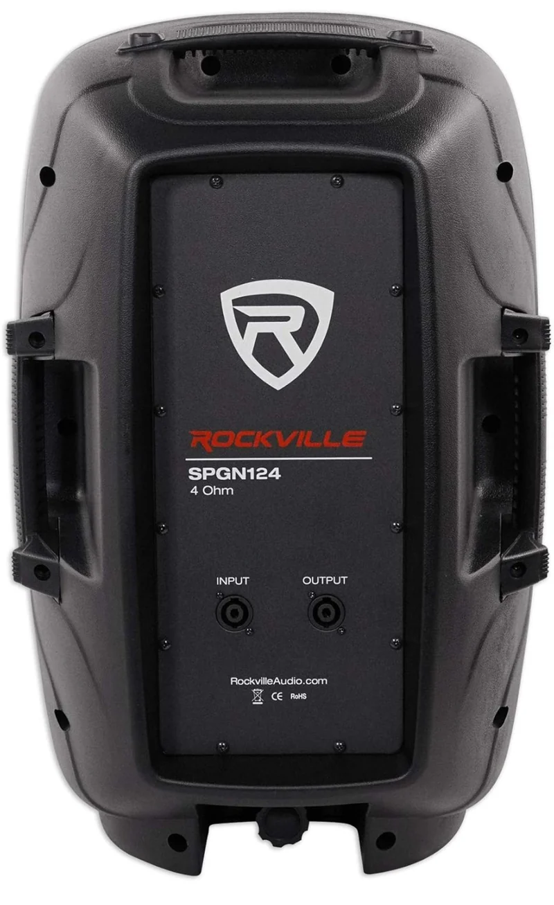 Rockville SPGN124 12" Passive 1200W DJ PA Speaker ABS Lightweight Cabinet 4 Ohm