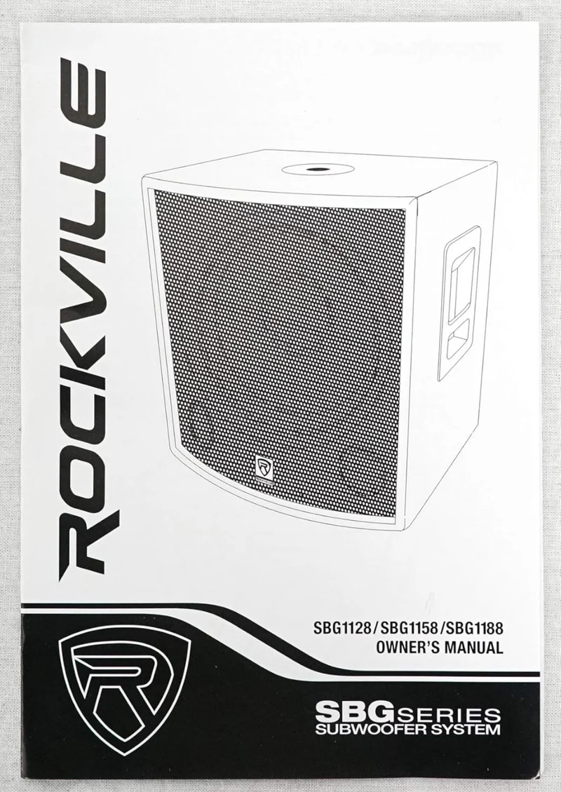 Rockville SBG1128 12" 600 Watt Passive Pro DJ Subwoofer, MDF Cabinet/Pole Mount