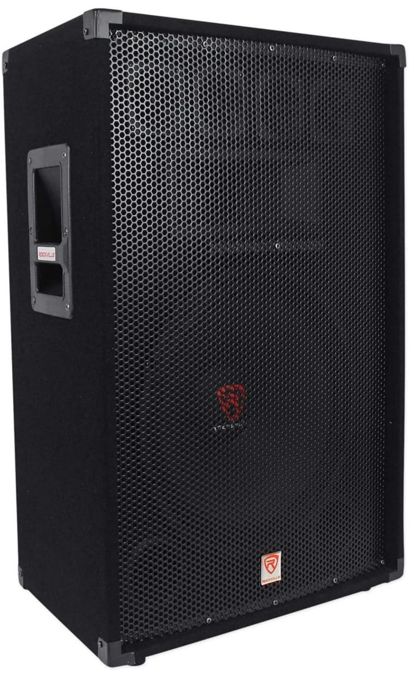 Rockville RSG15.4 15" 3-Way 1500 Watt 4-Ohm Passive DJ/Pro Audio PA Speaker, Black