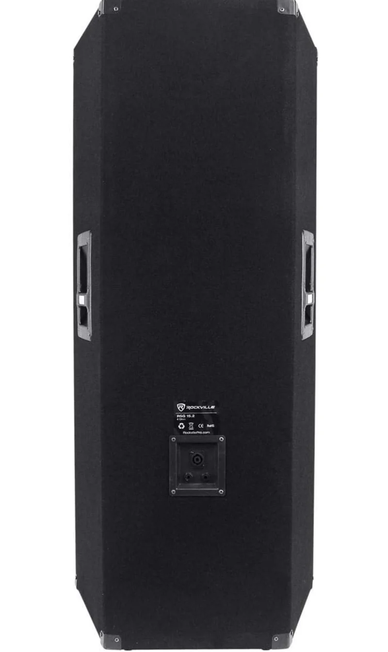 Rockville RSG15-2 Dual 15” 3000 Watt 3-Way Passive DJ/Pro Audio Speaker