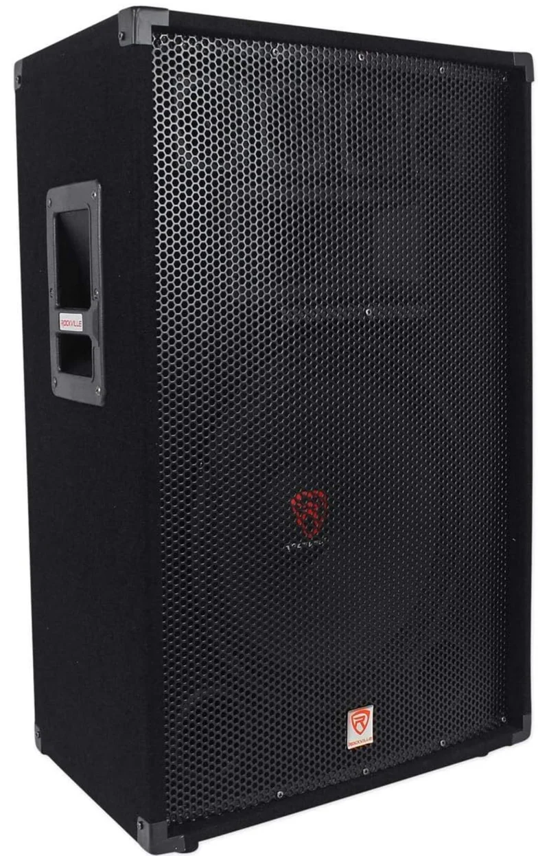 Rockville RSG15 1500W 3-Way 8-Ohm Passive PA Speaker, High Sensitivity, Rugged Build, Versatile Inputs