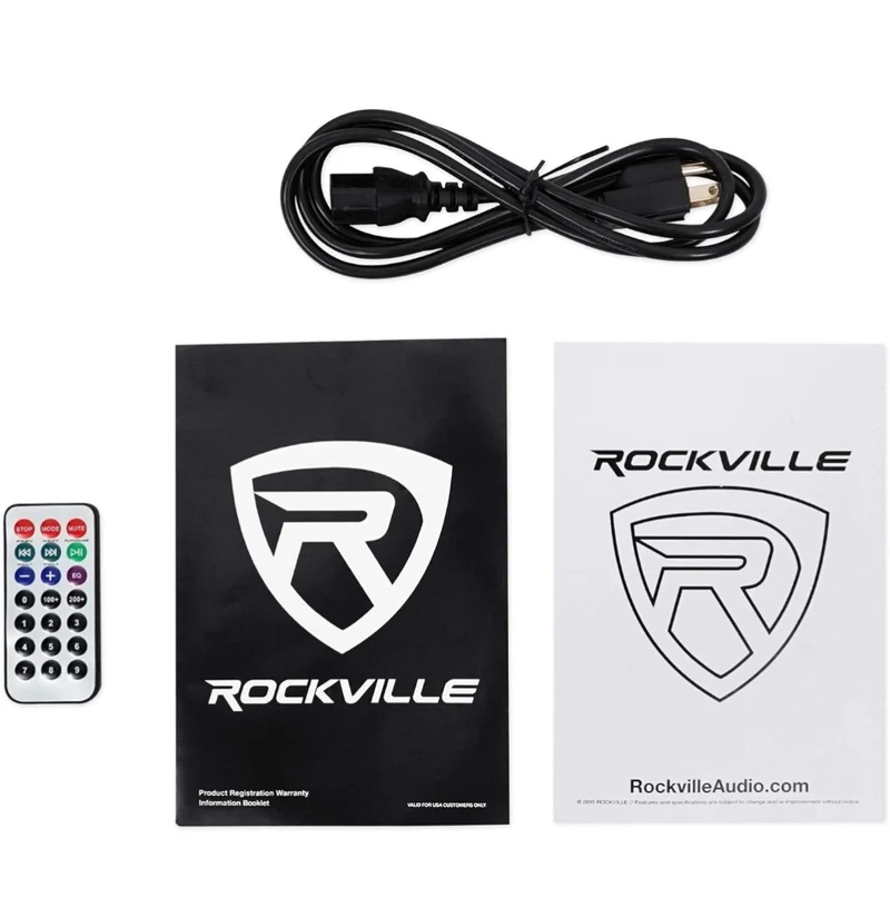 Rockville (2) BPA12 12" Powered 600 Watt DJ PA Speakers + Crank-Up Speaker Stands (Black)