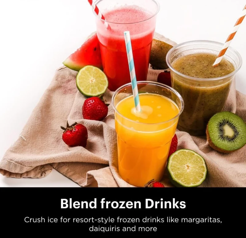 Ninja Blender Crushes Ice Fruit, and-Veggies, 1000-Watt, Dishwasher Safe - Black (NJ601AMZ)