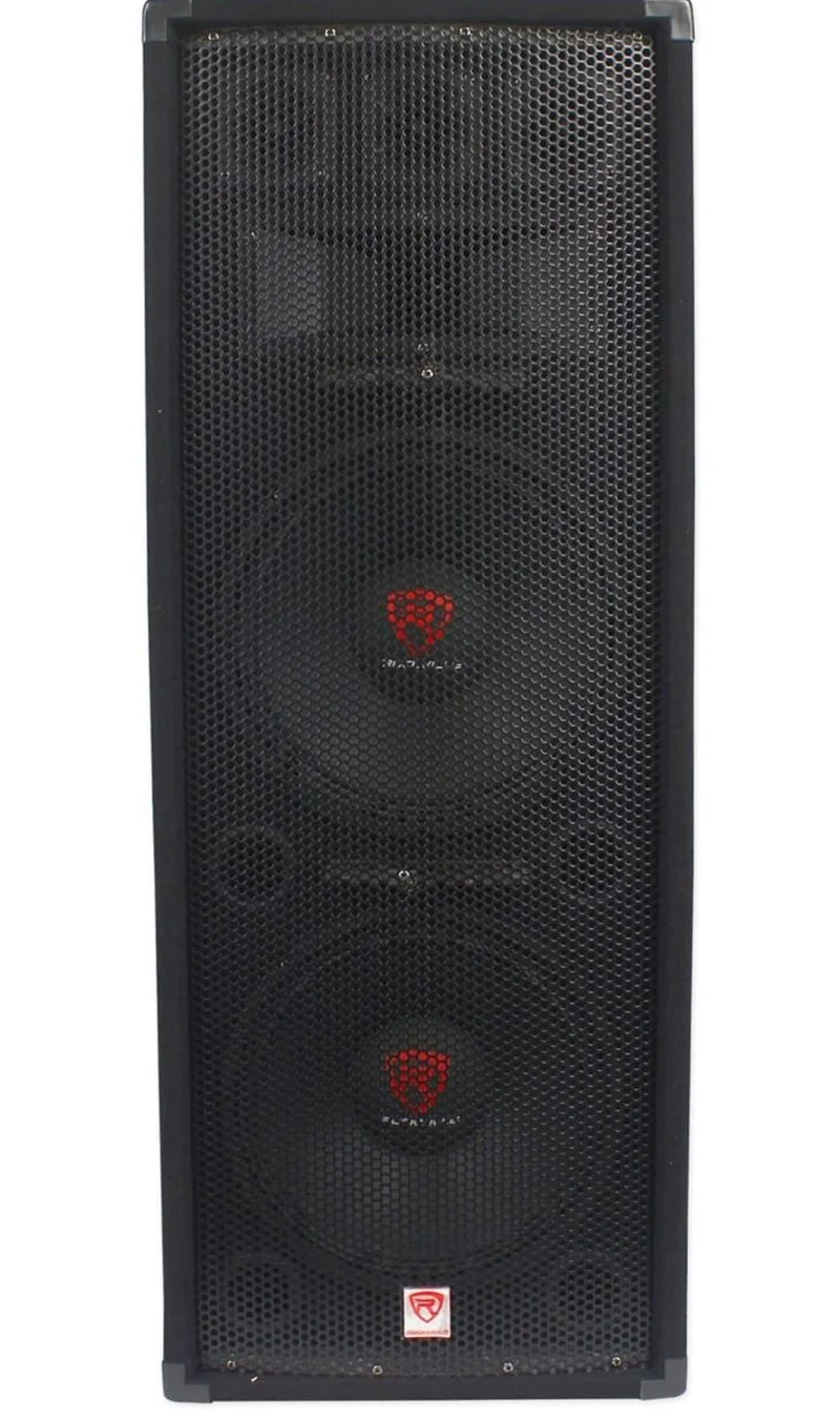 Rockville Dual 12” 2000 Watt 3-Way 8-Ohm Passive DJ/Pro Audio PA Speaker (RSG12.2)