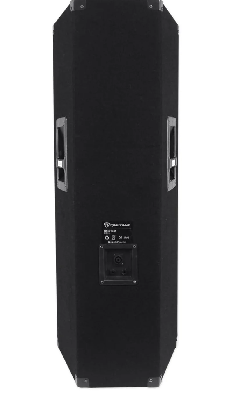 Rockville RSG12.2 Dual 12” 2000 Watt 3-Way 4-Ohm Passive DJ/Pro Audio PA Speaker