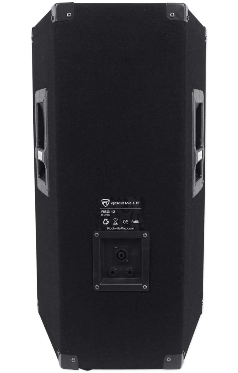Rockville RSG12 12-Inch 1000 Watt 8-Ohm 3-Way Passive PA Speaker, High-Power Audio, Durable Build, Wide Sound Dispersion