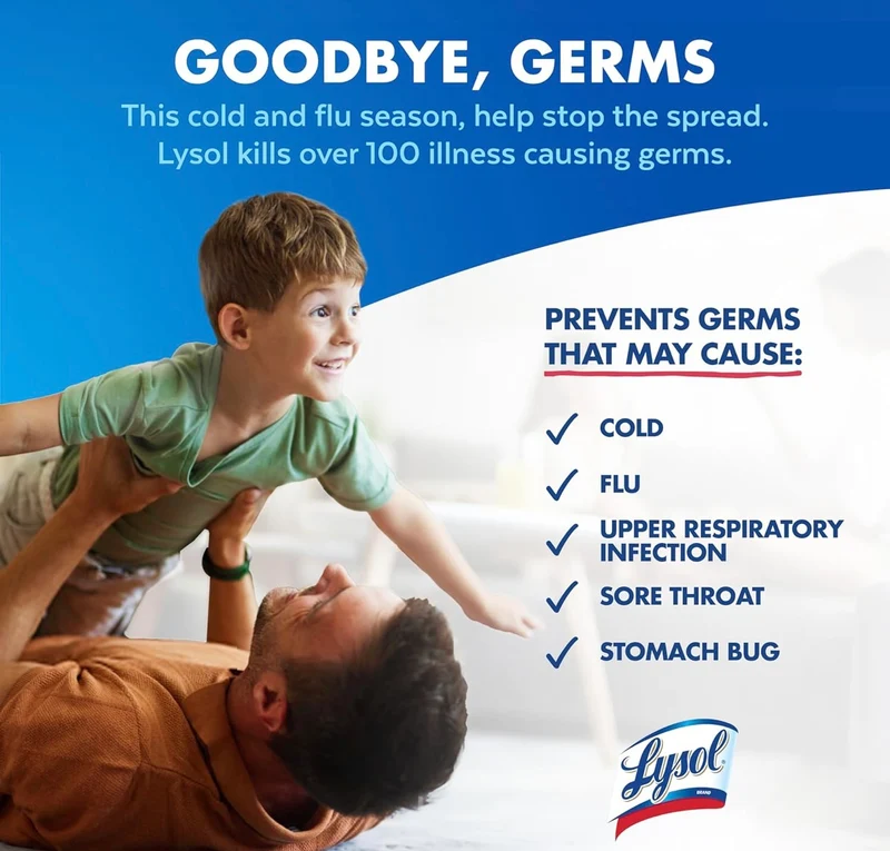 Lysol Disinfectant Spray, Household Essential Cleaning Supplies, Multi-Purpose Room Spray, Antibacterial Sanitizer Spray, Upholstery Deodorizer, Home and Bathroom, Crisp Linen,19 Fl Oz (Pack of 2)