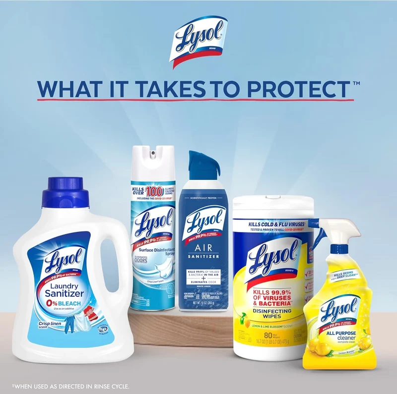 Lysol Disinfectant Laundry Sanitizer & Scent Booster, Laundry Detergent Additive, Color Safe Bleach Alternative, Laundry Odor Eliminator, Kills Bacteria & Viruses, Crisp Linen Scent, 90 Fl Oz