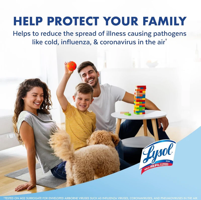 Lysol Air Sanitizer Spray + Odor Eliminator - Cotton Blossom Scent, 10 oz (Pack of 3)