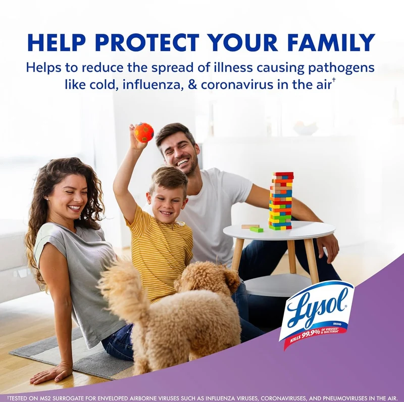 Lysol Air Sanitizer Spray, For Air Sanitization and Odor Elimination, Lavender Sky Scent, 10 Fl. Oz (Pack of 3)