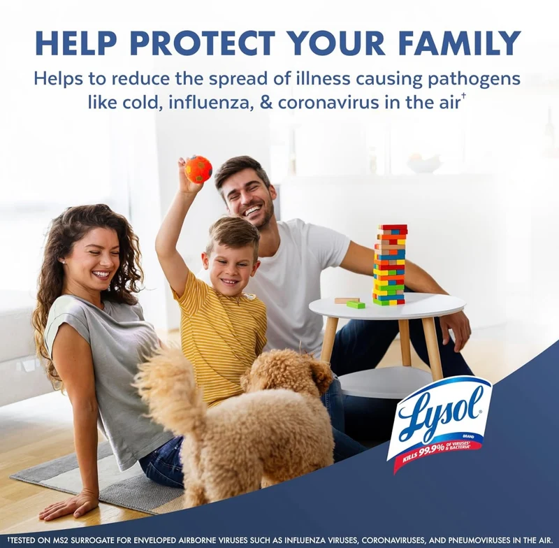 Lysol Air Sanitizer Spray + Odor Eliminator for Home & Office, Sanitizing Air Spray, White Linen Scent, 10 oz (Pack of 3)