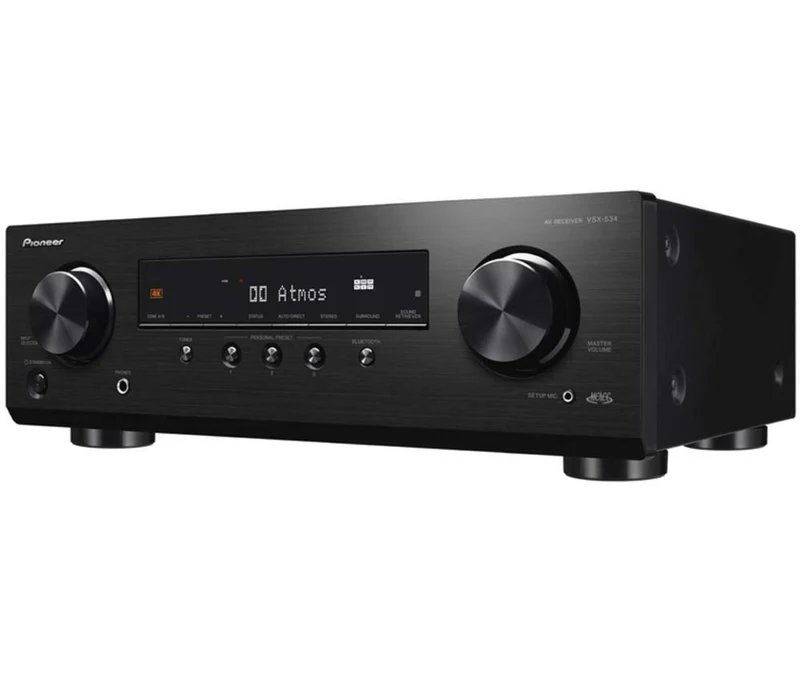 Pioneer VSX-534 Home Audio Smart AV Receiver 5.2-Ch HDR10, Dolby Vision, Atmos and Virtual Enabled with 4K and Bluetooth