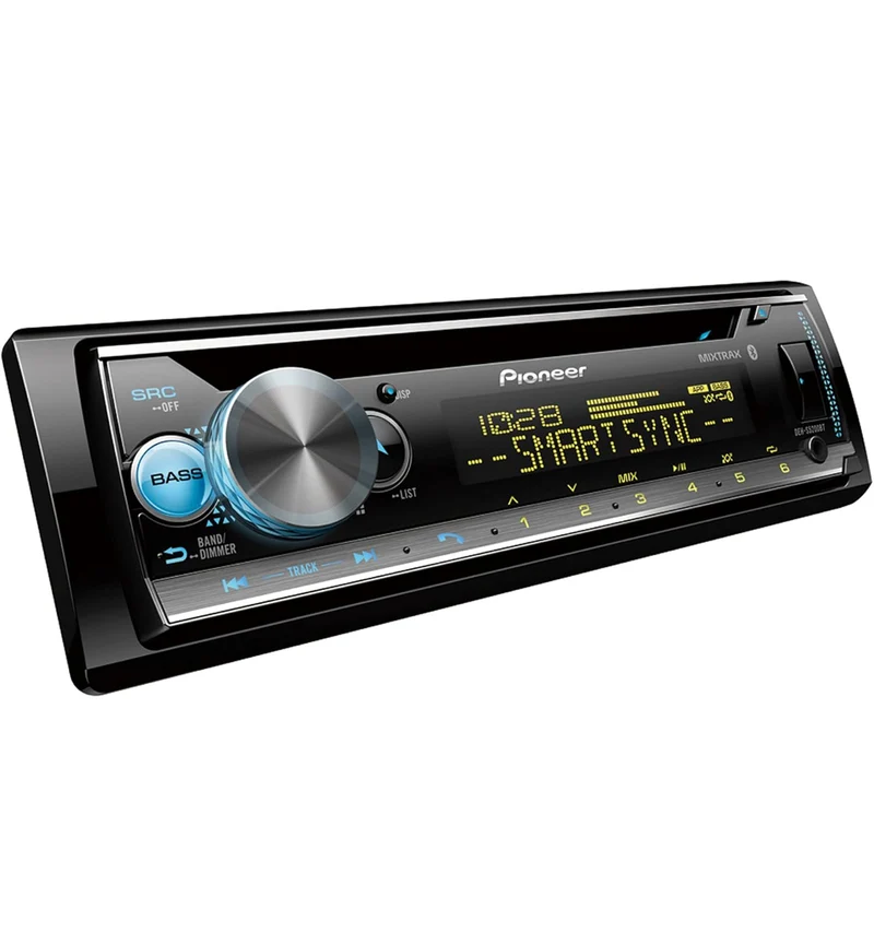 Pioneer DEH-S5200BT CD receiver features Smart Sync App Compatibility, MIXTRAX Built-in Bluetooth
