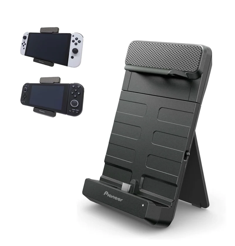 Pioneer Gaming Speaker for Switch / PIMAX - (Black) Speaker Sound TECTOR USB Type-C Portable Lightweight Surround Stand for Switch / PIMAX. Charging Port for Switch / PIMAX TQ-PG300K