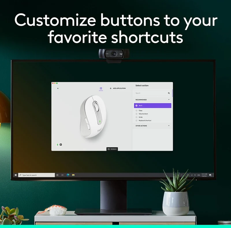 Logitech Wireless Mouse Signature M650 L Full Size - Large Hands, Silent Clicks, Customizable Buttons, Bluetooth, PC/Mac/Chromebook - Off White, Right-Handed, Large