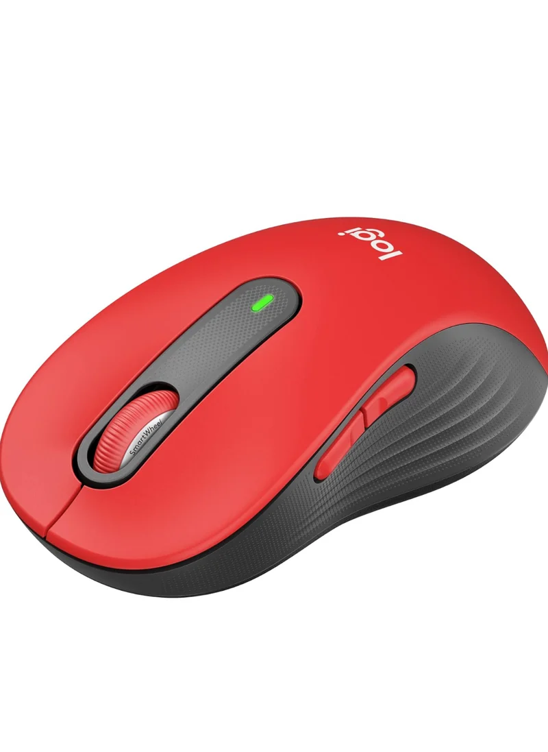 Logitech Wireless Mouse Signature M650 L Full Size - Large Hands, Silent Clicks, Customizable Buttons, Bluetooth, PC/Mac/Chromebook - Classic Red, Right-Handed, Large