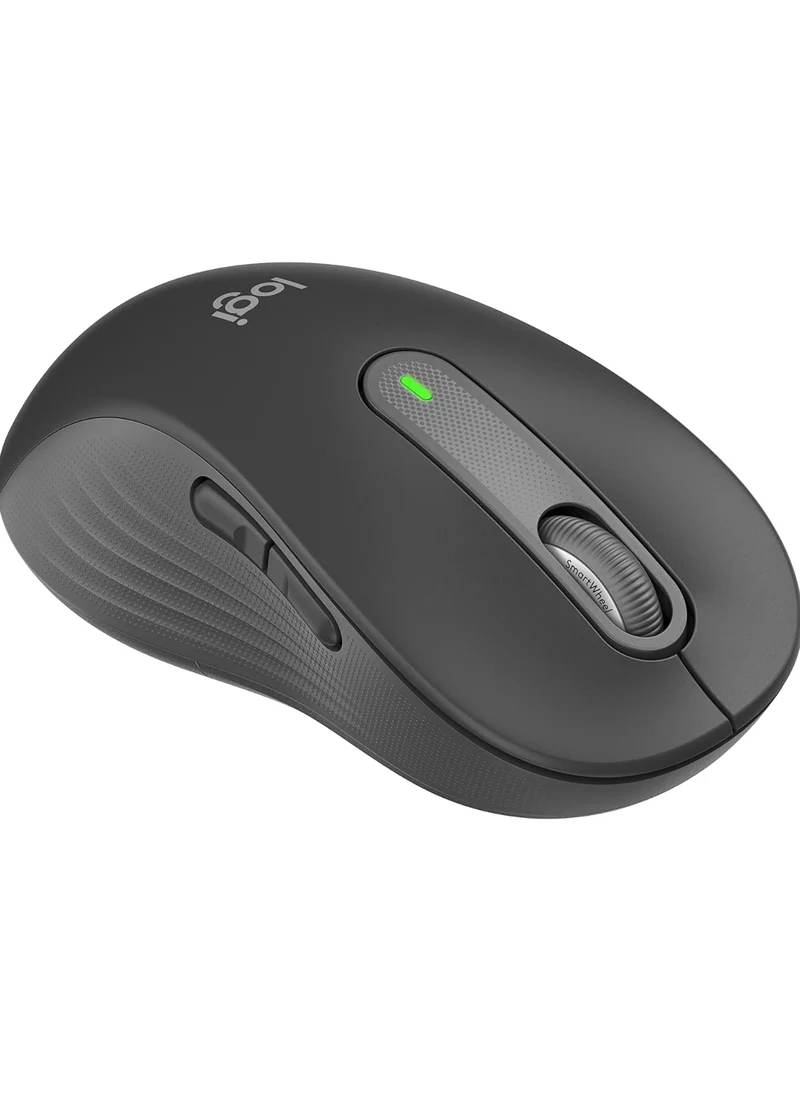 Logitech Signature M650 L Left (Graphite) - Optical - Wireless - Bluetooth/Radio Frequency - Graphite - USB - 2000 dpi - Scroll Wheel - 5 Button(s) - 5 Programmable Button(s) - Large Hand/Palm Size -