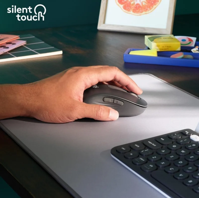 Logitech Signature M650 L Left (Graphite) - Optical - Wireless - Bluetooth/Radio Frequency - Graphite - USB - 2000 dpi - Scroll Wheel - 5 Button(s) - 5 Programmable Button(s) - Large Hand/Palm Size -