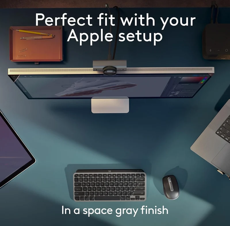 Logitech MX Anywhere 3S for Mac, Compact Wireless Bluetooth Mouse, 8K DPI Any-Surface Tracking, Quiet Clicks, USB C, Wireless Mouse for MacBook Pro, MacBook Air, iMac, iPad - Space Grey
