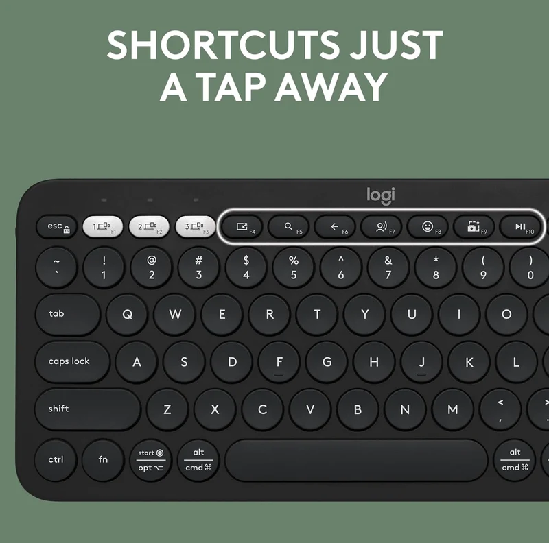 Logitech Pebble 2 Combo, Wireless Keyboard and Mouse, Quiet and Portable, Customizable, Logi Bolt, Bluetooth, Easy-Switch for Windows, macOS, iPadOS, Chrome - Black