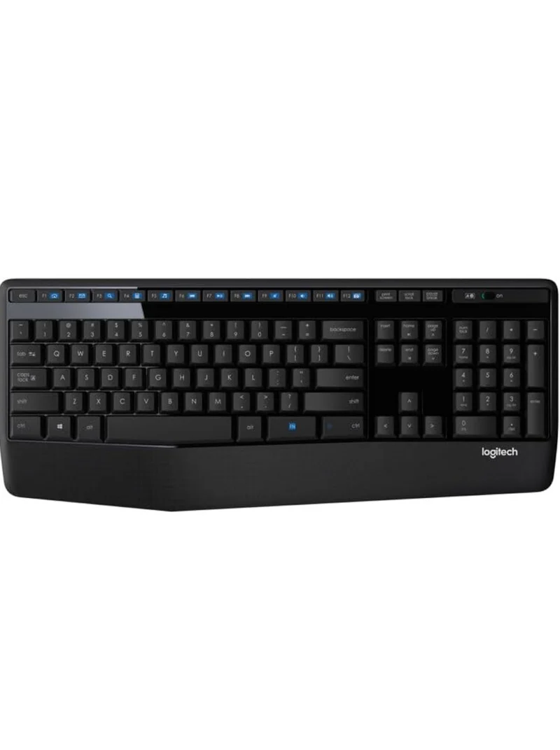 Logitech K345 Wireless Keyboard - Full-Sized Keyboard with Palm Rest, 2.4 GHz Wireless USB Receiver - for PC, Laptop