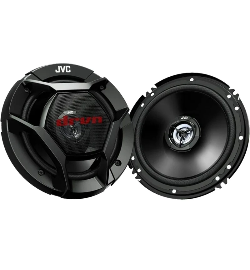 JVC DR Series 6.5" 300W Max Power Car Audio 2-Way Coaxial Bundle with 50 Ft 16 Gauge Audio Speaker Wiring - 2 PAIRS