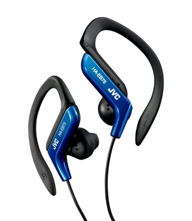 JVC, HA-EB75-AN-U Adjustable Sport Clip Earphones (Blue)