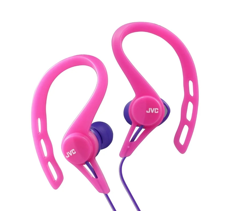 JVC HAECX20P Sports Clip Inner Ear Headphones, Pink