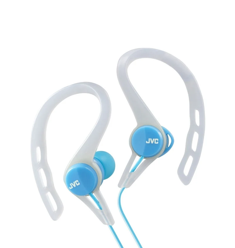 JVC HAECX20A Sports Clip Inner Ear Headphones, Blue