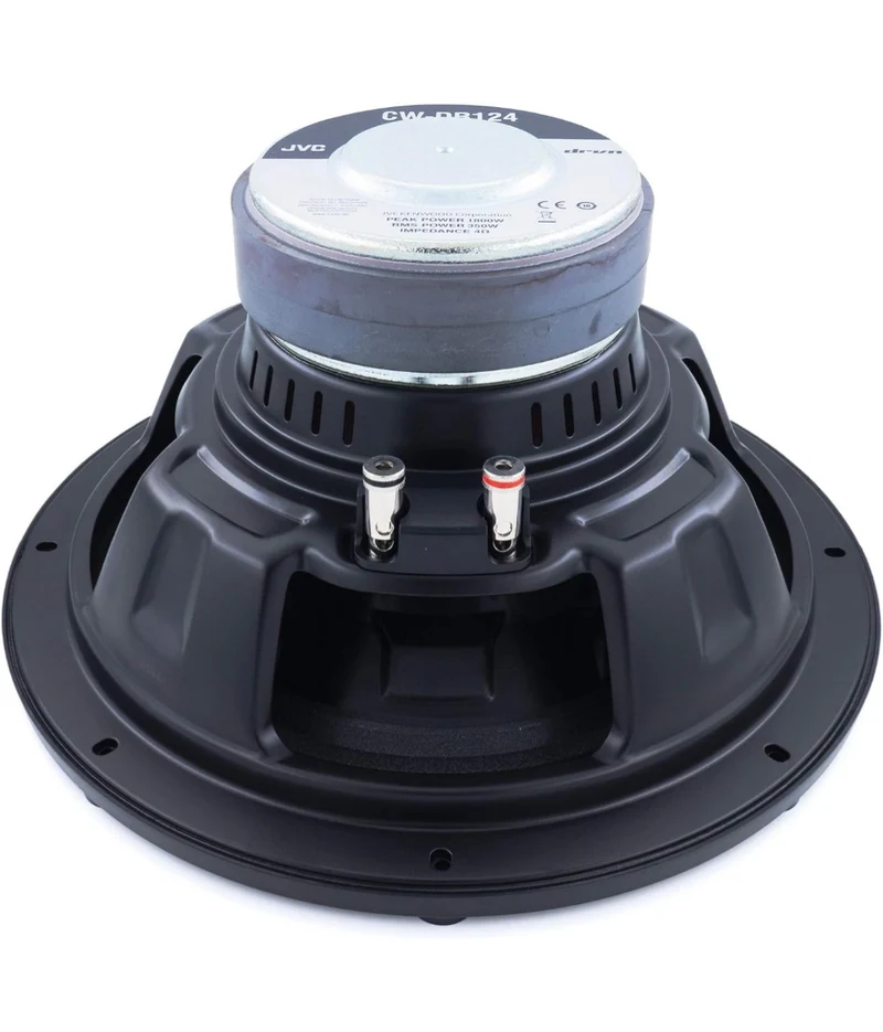 JVC CW-DR124 DRVN 12" 4-ohm 350 Watt Car Audio Subwoofer- Single (Black)