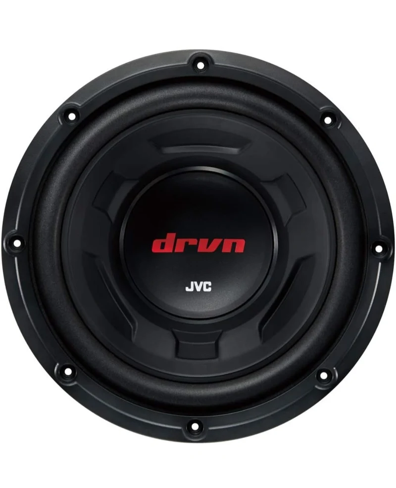 JVC CW-DR124/104 DRVN 10" 4-ohm 350 Watt Car Audio Subwoofer- Single (Black) with Dependable Low-Frequency