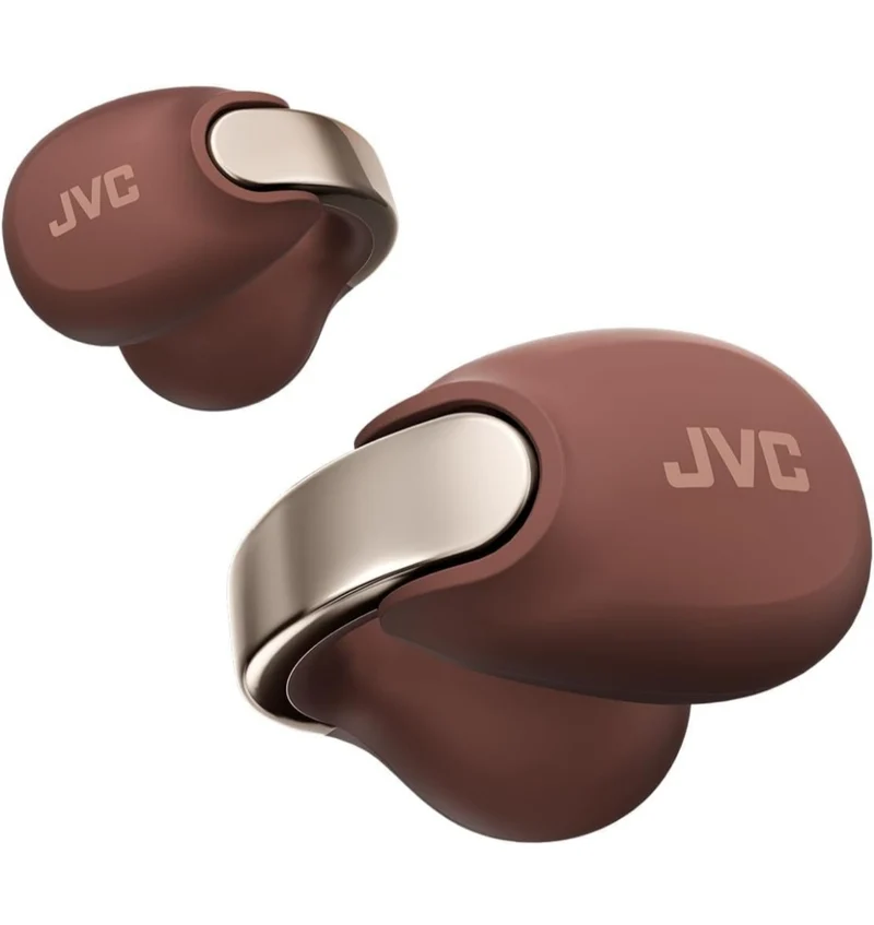 JVC Nearphones Open Ear True Wireless Headphones - Open Ear Earbuds - Bluetooth 5.3-24H Playback - IPX4 Water Resistant - Built-in Mic - Awareness & Comfort - Ear Clip Earbuds - HANP1T