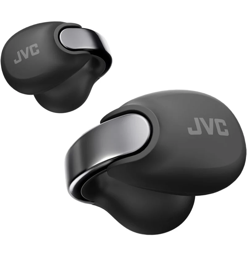 JVC Nearphones Open Ear True Wireless Headphones - Open Ear Earbuds - Bluetooth 5.3-24H Playback - IPX4 Water Resistant - Built-in Mic - Awareness & Comfort - Ear Clip Earbuds - HANP1T