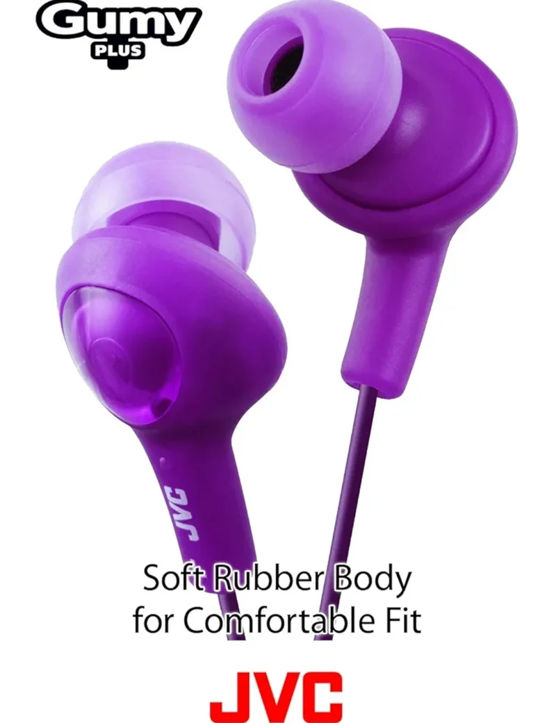 JVC HAFR6V Gumy Plus Headphones (Violet)