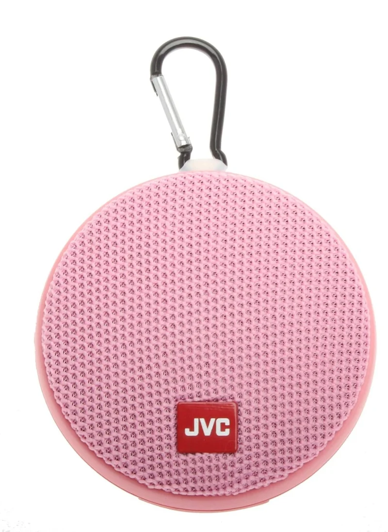 JVC Portable Wireless Speaker with Surround Sound, Bluetooth 5.0, Waterproof IPX4, 7-Hour Battery Life - SPSA2BTP (Pink)