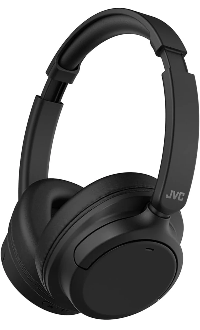 JVC Over Ear Wireless Active Noise Cancelling Headphones - Bluetooth 5.3 - Ambient Mode, 3 Audio Modes, Soft Comfort Pads, 35 Hr Battery, Foldable & Lightweight – Mic- Travel & All-Day Wear - HA-S75N