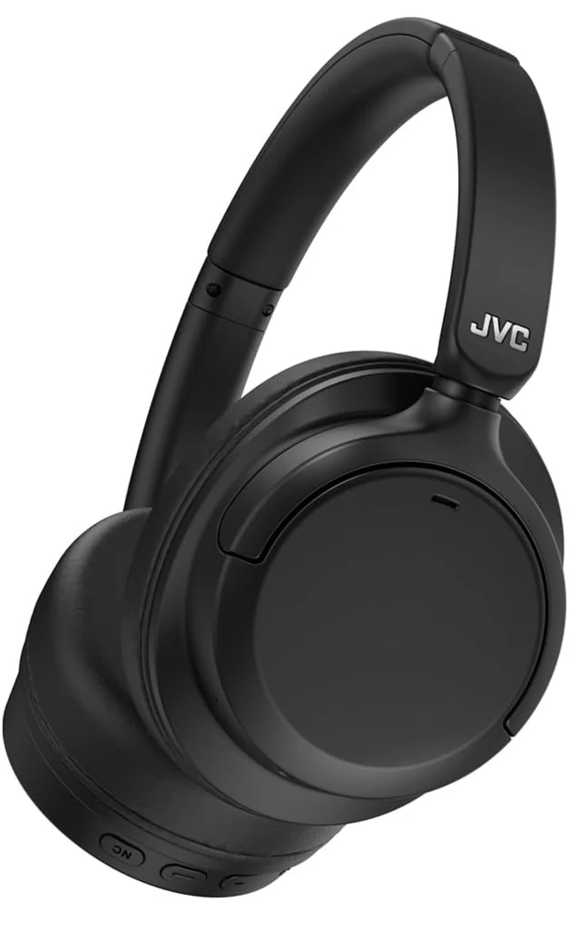 JVC Hybrid Noise Cancelling Wireless Headphones - Best Sound Blocking, Over Ear Design - Bluetooth 5.3 - Dual Mic - 50HR Battery - Detachable Cable - Voice Assistance - Long-Wear Comfort - HAS95N