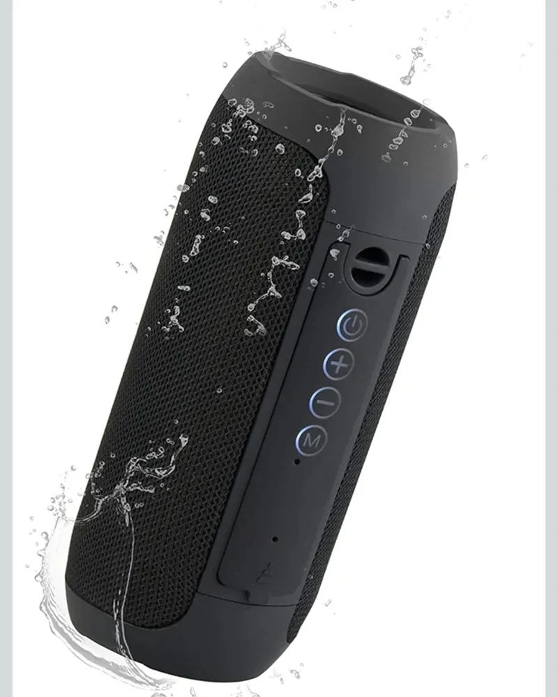 JVC Portable Wireless Speaker with Surround Sound, TWS Stereo Function, Bluetooth 5.0, Waterproof IPX5, up to 18-Hour Battery Life - SPSX3BT,Black