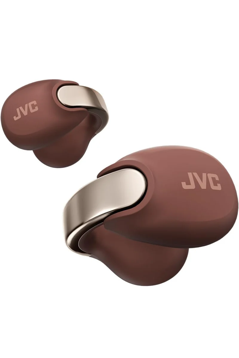 JVC Nearphones Open Ear True Wireless Headphones - Open Ear Earbuds - Bluetooth 5.3-24H Playback - IPX4 Water Resistant - Built-in Mic - Awareness & Comfort - Ear Clip Earbuds - HANP1T
