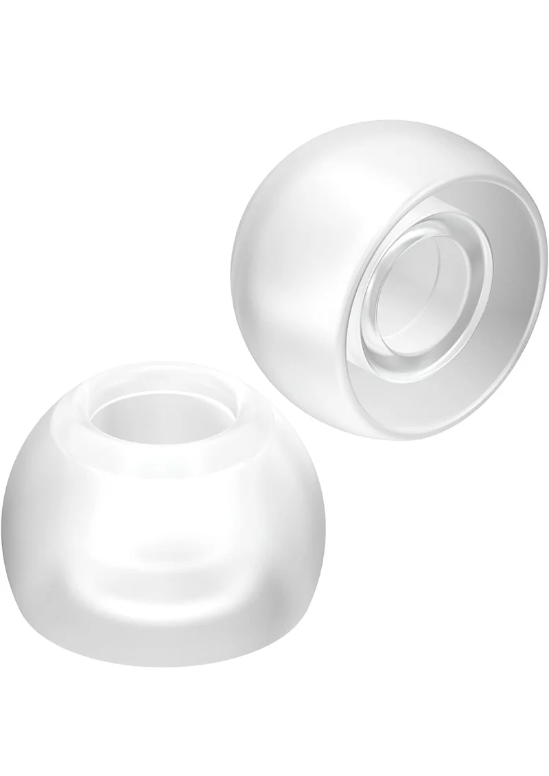 JVC Replacement Silicone Earbuds Earpieces – Set of (6) Ear Tips, Fits Many JVC Models (Medium) - EPFX2MZ (Clear)
