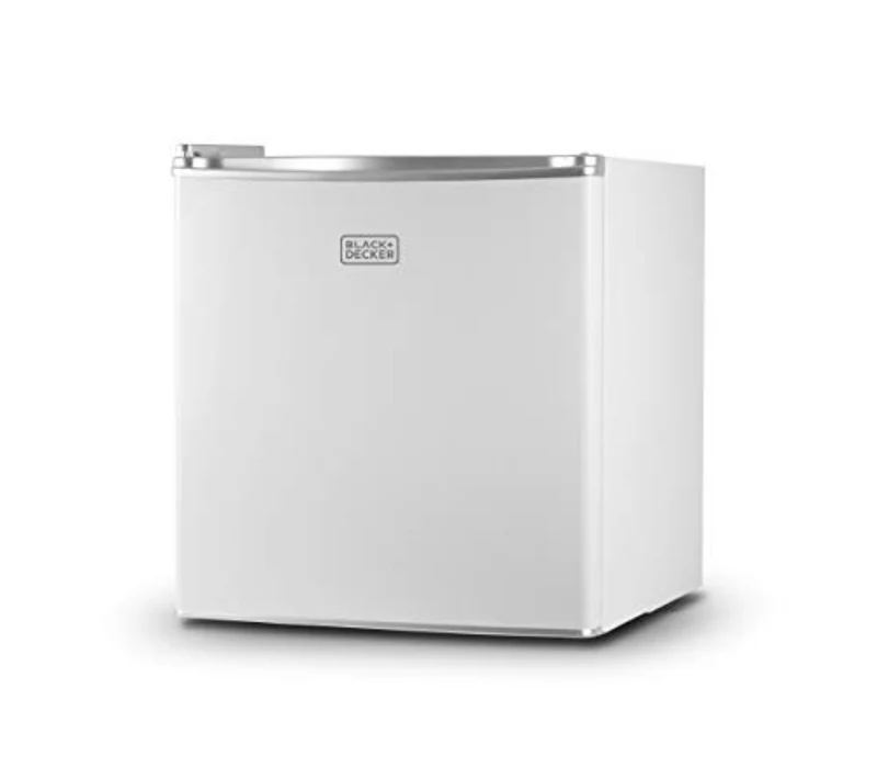 BLACK+DECKER BCRK17W Compact Refrigerator Energy Star Single Door Mini Fridge with Freezer, 1.7 Cubic Ft., White